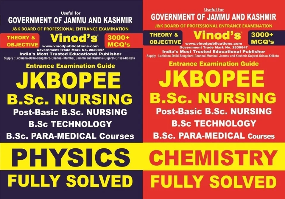JKBOPEE B.Sc. Nursing Entrance Exam Guide (2026 Edition) – PHYSICS