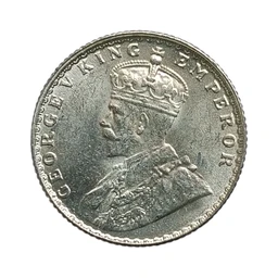 1928 1/4 Rupee Silver Coin - George 5th King - GEM UNC 💎 - Scarce Coin