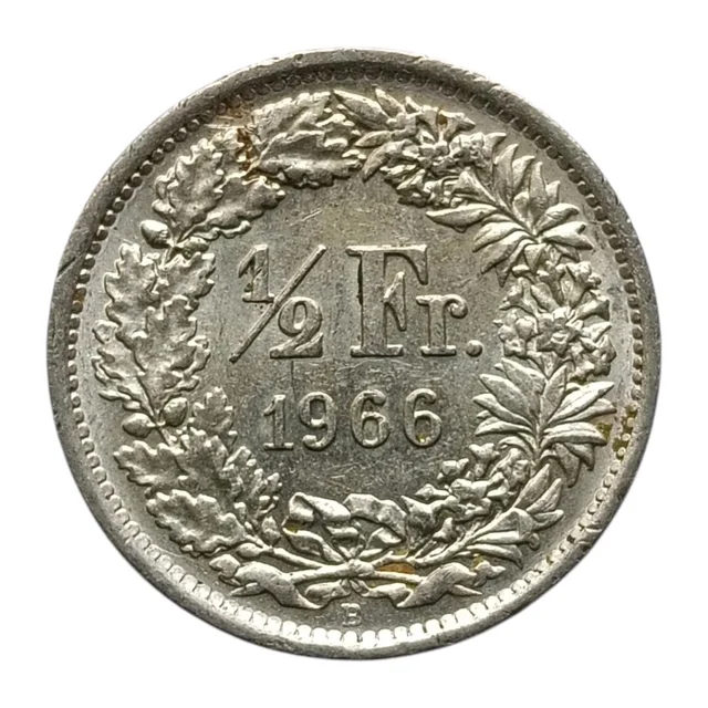 Switzerland Half Franc Silver Coin 