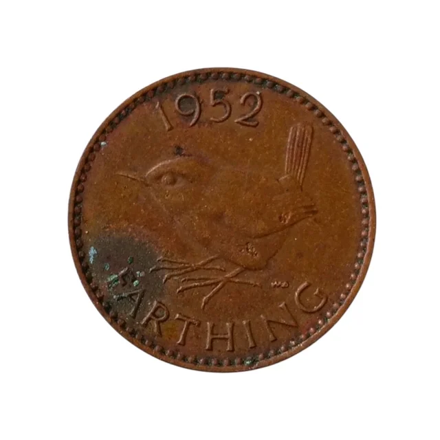 1952 U.K.  1 Farthing Coin