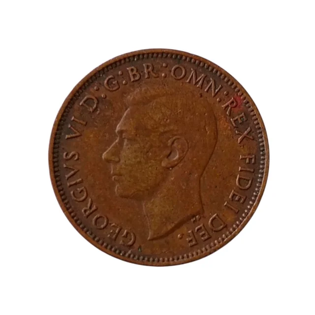 1952 U.K. 1 Farthing Coin