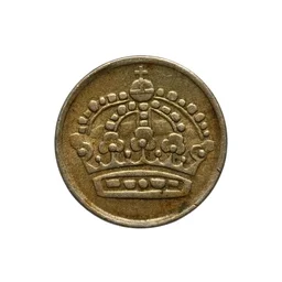 1957 Sweden 10 Ore Coin - 40% Silver Coin (Billon)
