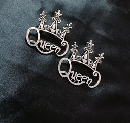 Spk Queen's Special With Pearl Hoop Earrings - Silver, Standard, Get Free Luxury Scrunchie