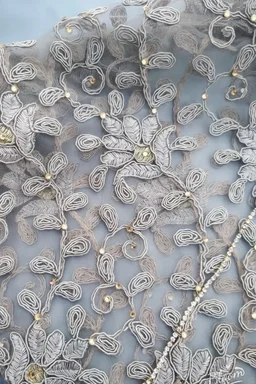 Spk Sarwoski Embroidered Luxury cape - Dry Clean Only, Mercury, Get Luxury Scrunchie As Gift!