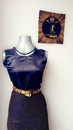 Black Gold Liquid Embroidered Antique Luxury Belt - Black, Get Free luxury Scrunchie gift!, Waist - 38"- 40" Width- "1.25"