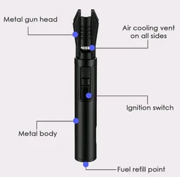 Here are some options for the Extremus HB-285 Mini Welding Lighter in Ink Black, as well as similar handheld butane torch lighters: