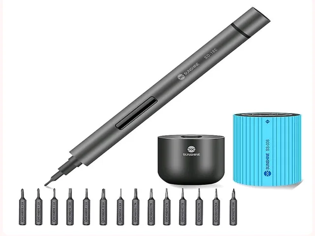 Sunshine SD-18E High Precision Electric Power Screwdriver Set Alloy Steel Mini Screwdriver Kit For Cell Phone Repair