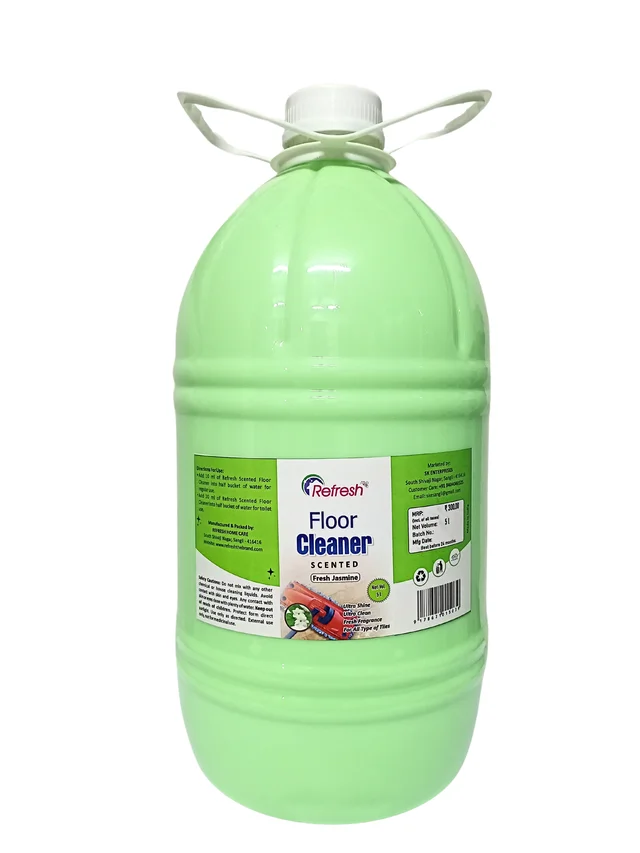 Refresh Scented Floor Cleaner - Jasmine 5L - Mint Green