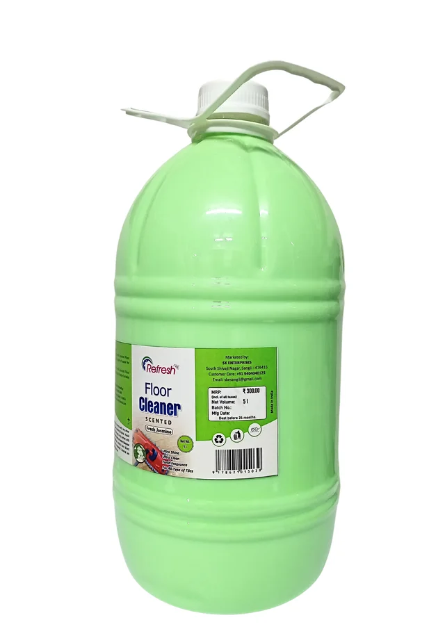 Refresh Scented Floor Cleaner - Jasmine 5L - Mint Green