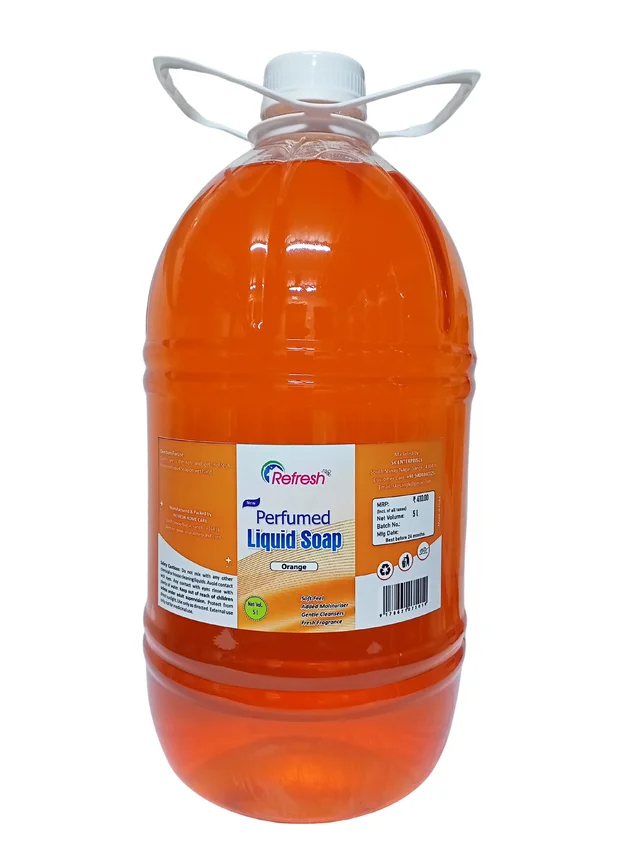Refresh Perfumed Liquid Soap (Hand Cleanser) - Orange 5L - Tangerine
