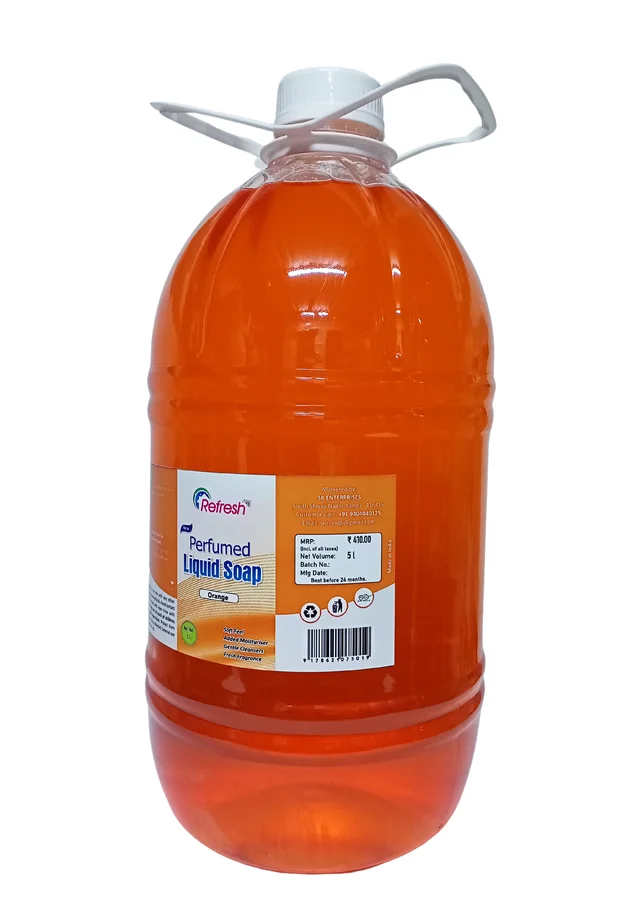 Refresh Perfumed Liquid Soap (Hand Cleanser) - Orange 5L - Tangerine