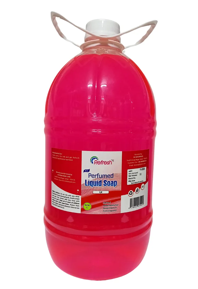 Refresh Perfumed Liquid Soap (Hand Cleanser) - Rose 5L - Mandy