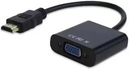 HDMI to VGA Convertor with Sound (Black, For Laptop)
