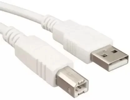 Micro USB Cable 2 A 1.5 m TB-USB (Compatible with Printer, White, One Cable)