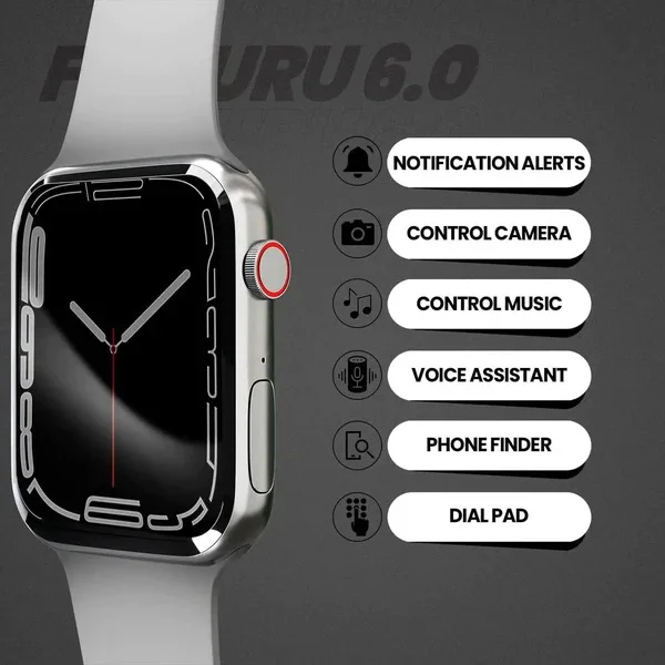 Fitguru 6.0 SW-81 Smart Watch - Black