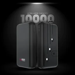 PB-X12 PowerKing Universal 10000mAh Power Bank - Black