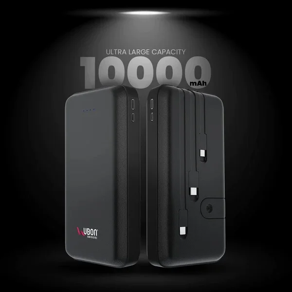 PB-X12 PowerKing Universal 10000mAh Power Bank - Black