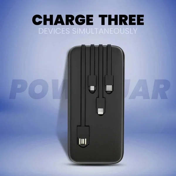 PB-X17 PowerJar 10000mAh Power Bank - Black