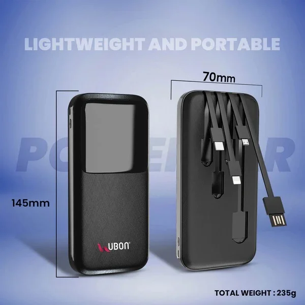 PB-X17 PowerJar 10000mAh Power Bank - Black