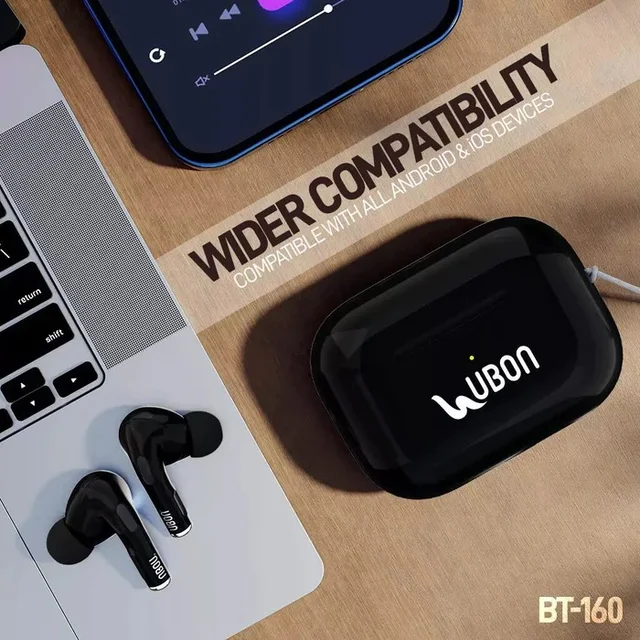Bassplus BT-160 Wireless Earbuds - Black
