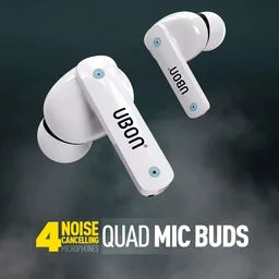 Quad Mic Buds BT-25 Wireless Earbuds - White