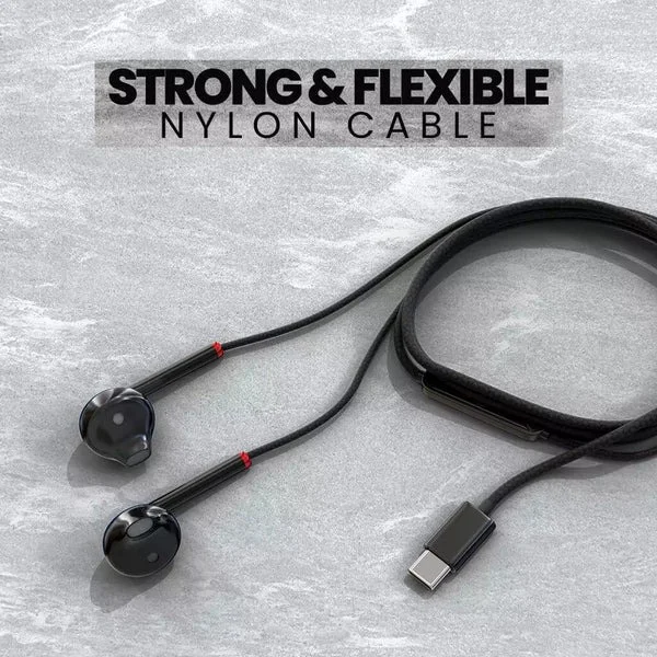 Bass Factory TC-286 Type-C Earphones - Black