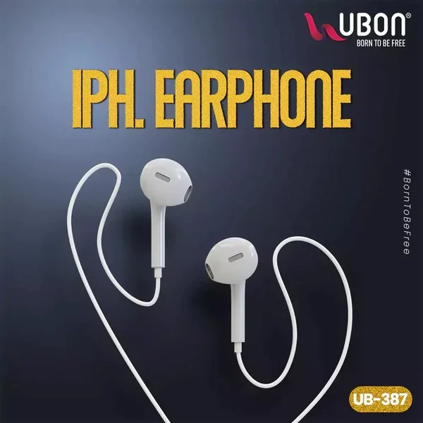 IPH Earphone UB-387 Wired Earphones - White