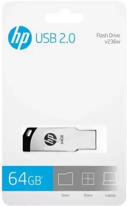 HP V236w 64 GB Pen Drive (Silver)