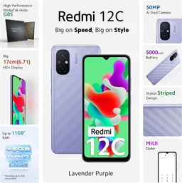 Redmi 12C - Mint Green, 6GB+128GB