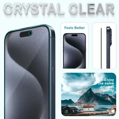 Edge To Edge d+ Tempered Glass for iPhone 15 Pro Max