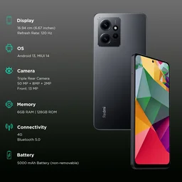 Redmi Note 12 - Ice Blue, 6GB+64GB