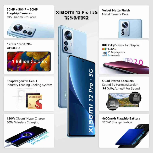 Xioami 12 Pro 5G - couture blue, 8GB+256GB