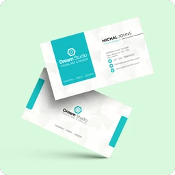 Gloss Coated Visiting Card Double Side Printing - Multi Color