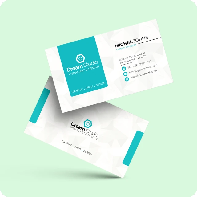 Gloss Coated Visiting Card Double Side Printing - Multi Color