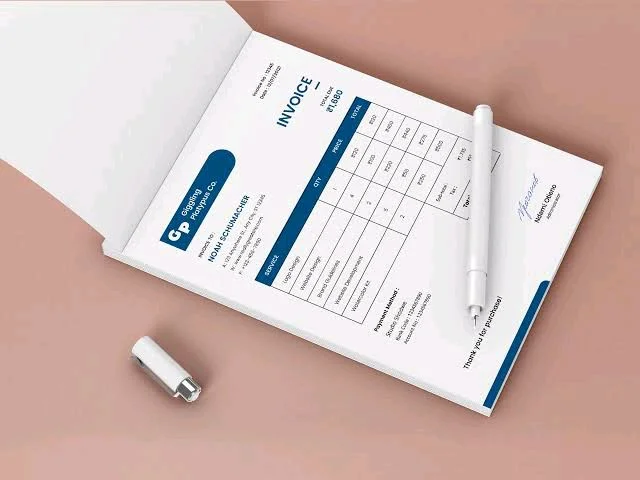 Single Colour Invoice A5 Book, Pack of 1000 With Printed Carbon Copy And Complete Binding