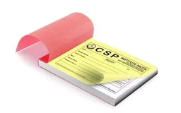 Single Colour Invoice A5 Book, Pack of 1000 With Printed Carbon Copy And Complete Binding