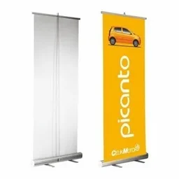 Roll-Up Standee, 3x6 feet With Print - "Eye-Catching Roll-Up Standee | Portable & Customizable Banner Display", Height- 6 feet x width- 3 feet