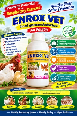 ENROXVET (Enrofloxacin 10%) 1ltr