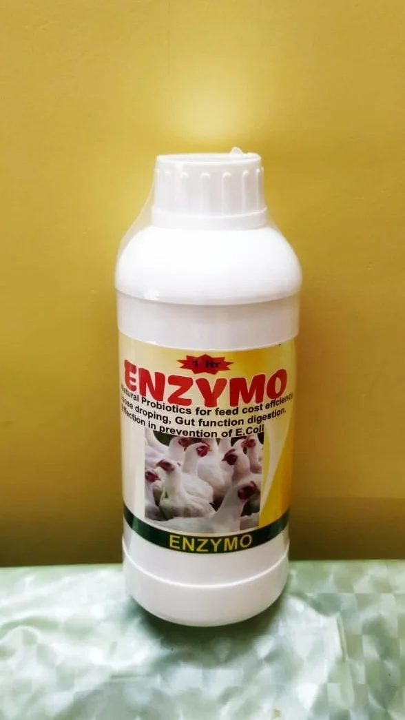 ENZYMO (Digestive herbal enzyme,Natural probiotics, loose drooping, FCR Control, apetite stablising),1ltr