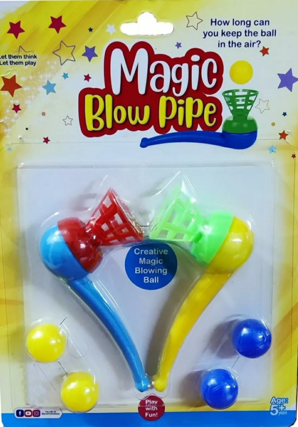 Jeu de la balle flottante - Souffle et Lévitation - Thèmes/Les Sciences - Les petits sauvages - des jouets pour une enfance heureuse