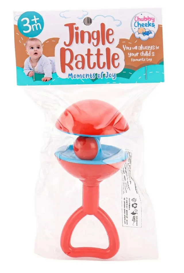 Jingle Rattle Soothing Sound Rattle for New Born Baby and Toddlers Non Toxic (3+ Months)
