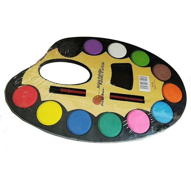 Popper Water Color + Artist Paint Brush ,Easy To Use /Medium/ Birthday Return Gift for Kids of All Age Group Multicolour