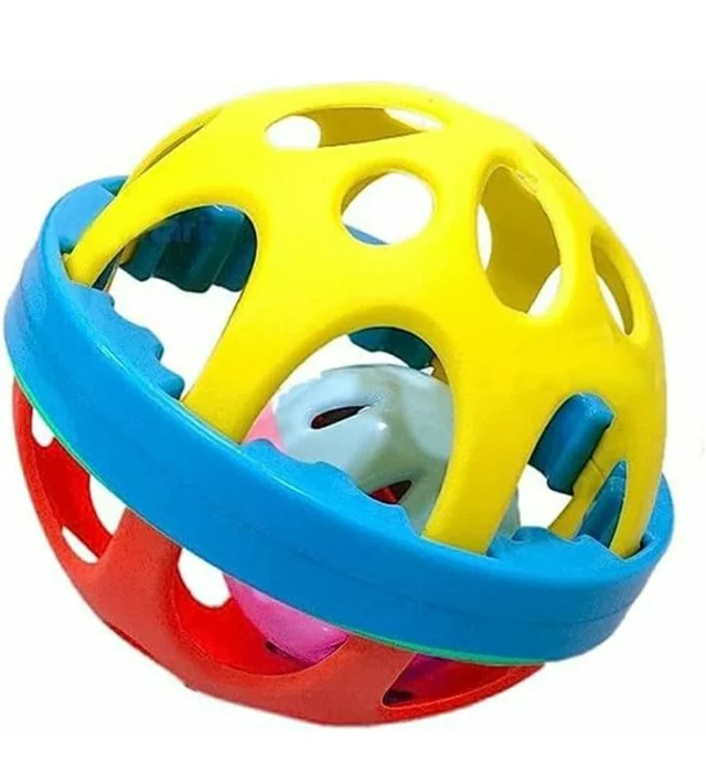 miniminds Ball Rattle for Babies - Rattles for Kids, Infant Rattle Toys, Toddler Toys (Pack of 1; Multicolor) Ball rattles for 6 to 12 Months