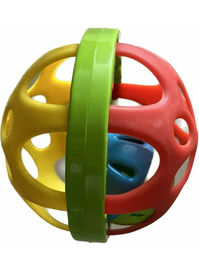 miniminds Ball Rattle for Babies - Rattles for Kids, Infant Rattle Toys, Toddler Toys (Pack of 1; Multicolor) Ball rattles for 6 to 12 Months