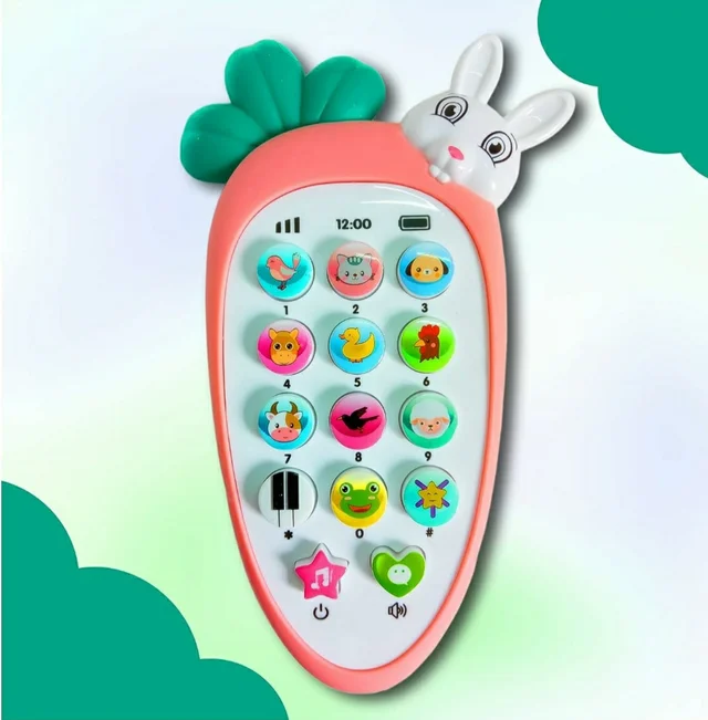 Kids Mobile Phone Toy for 1 Year Old Baby With 3 Batteries