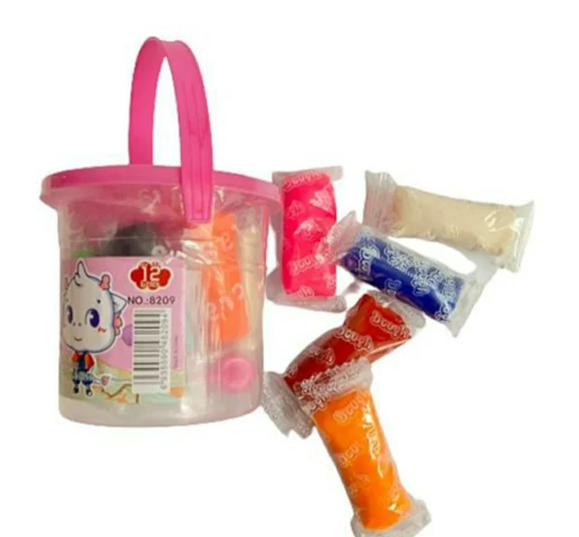 Play Clay Dough Factory Kids Playing Modelling Clay Set for Kids - 1 Buckets