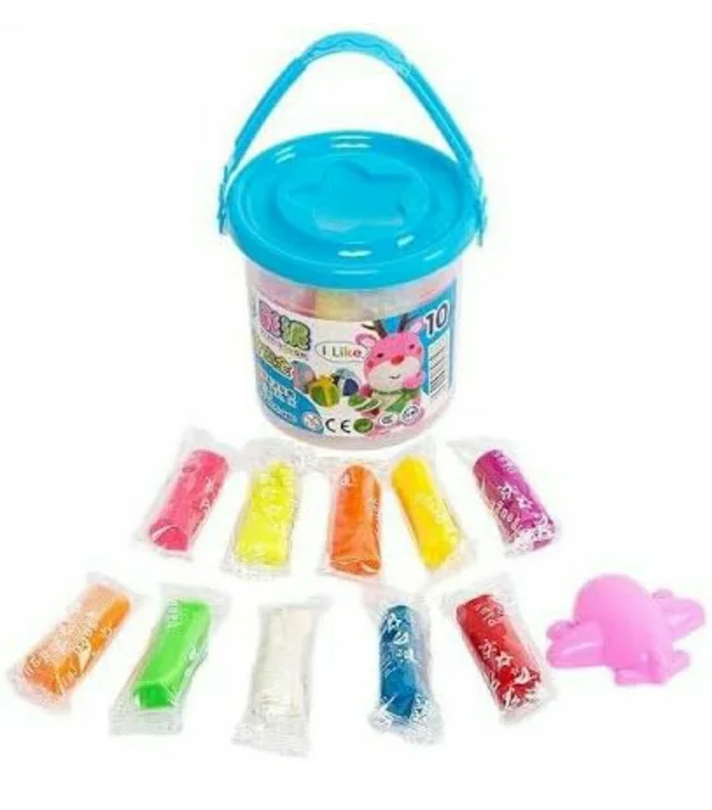 Play Clay Dough Factory Kids Playing Modelling Clay Set for Kids - 1 Buckets