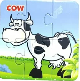 Puzzles Game for Kids of Age 3+ Years, Gift for Kids, Size 15 X 15 cm (Animal) Wildlife theme