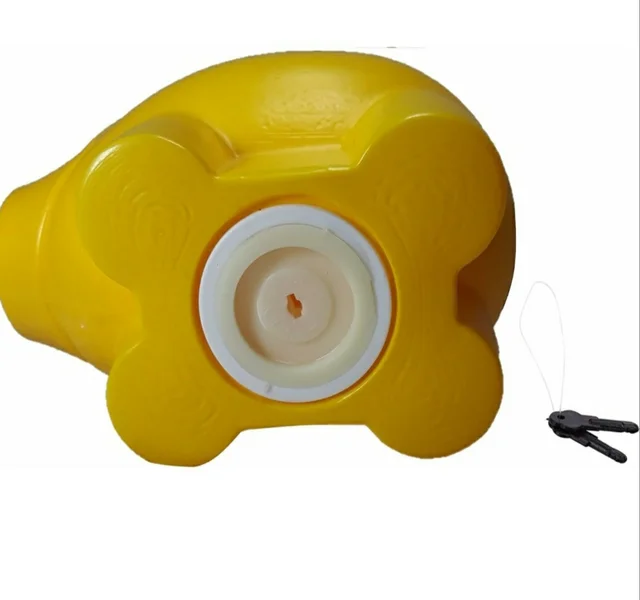 Piggy Bank, Money Saving Bank, Coin Holder for Kids (Yellow)