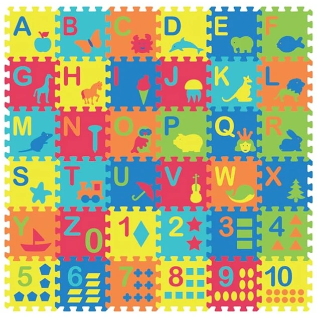 Funjoy EVA Foam Numbers 1–10 Learning Mat - Colorful Interlocking Educational Tiles for Toddlers 2-5 Years Delivery Time:2-3Days